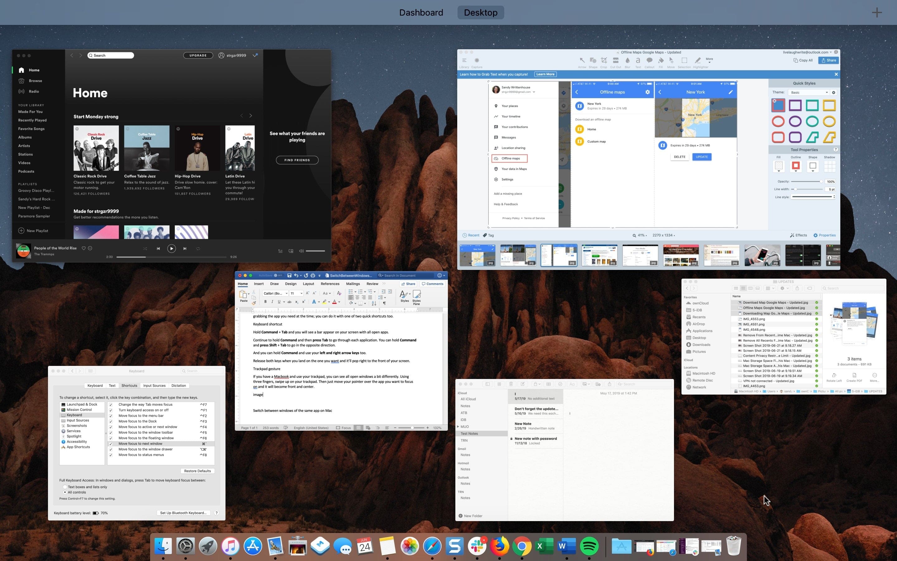 can you have more than 2 windows in mac for one desktop